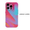 Pink Blue Gradient Swirl Phone Case for IPhone 17AIR 16E 16 15 14 13 12 11 17 Pro Max Plus Double-layer Back Cover