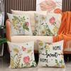 Весенние и летние цветы, птицы и растения Наволочки Современные простые декоративные наволочки для диванных подушек для гостиной Подушка для спальни