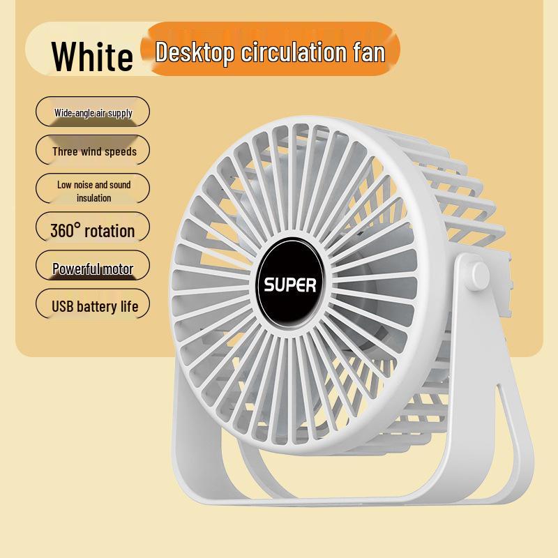 Compact Mini Desktop Fan for Office or Dormitory