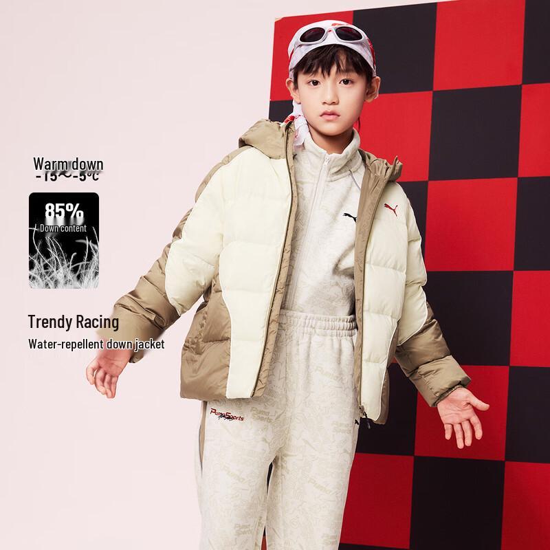Puma Мужская зимняя пуховая куртка в ретро-колледж стиле
