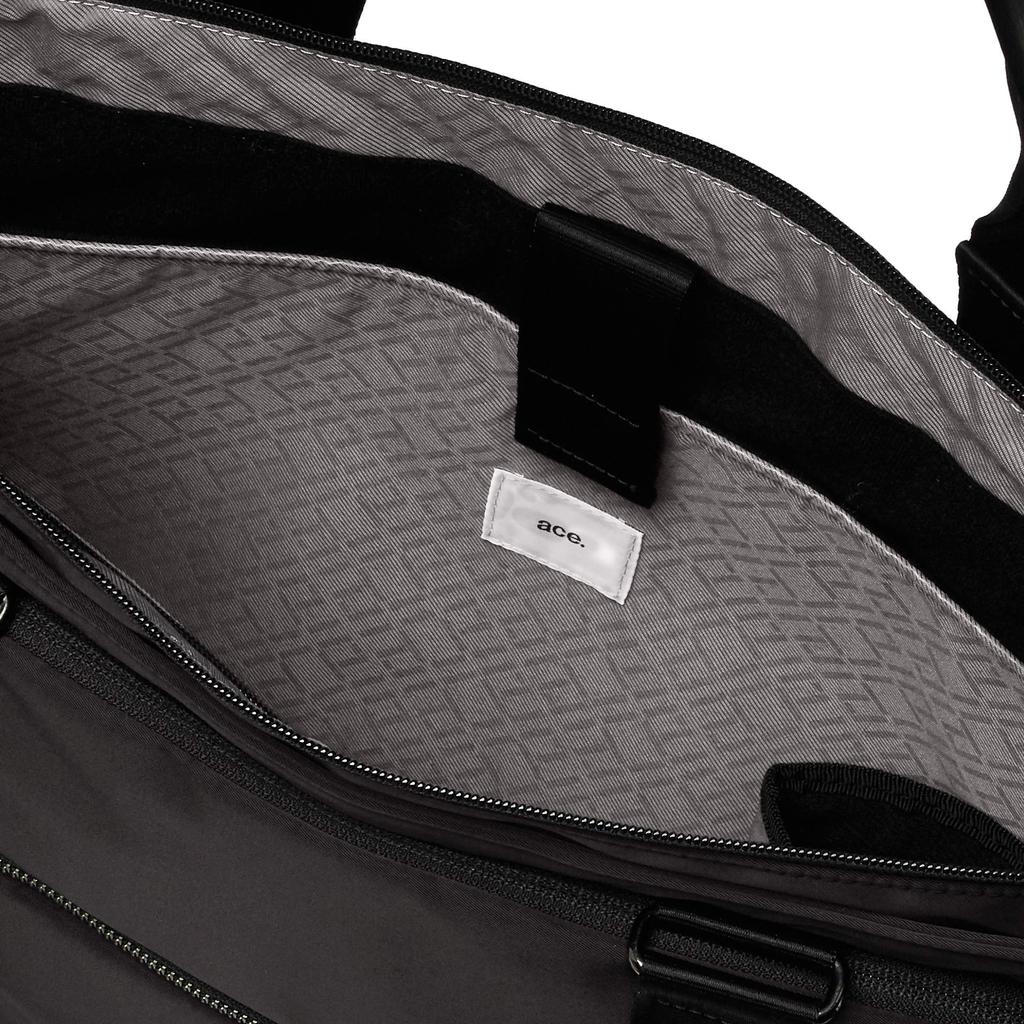 Деловая сумка-тоут 15 дюймов для хранения ПК B4 Легкая с держателем для бутылки Sli Light 62522 Черный [Ace Gene] Мужская