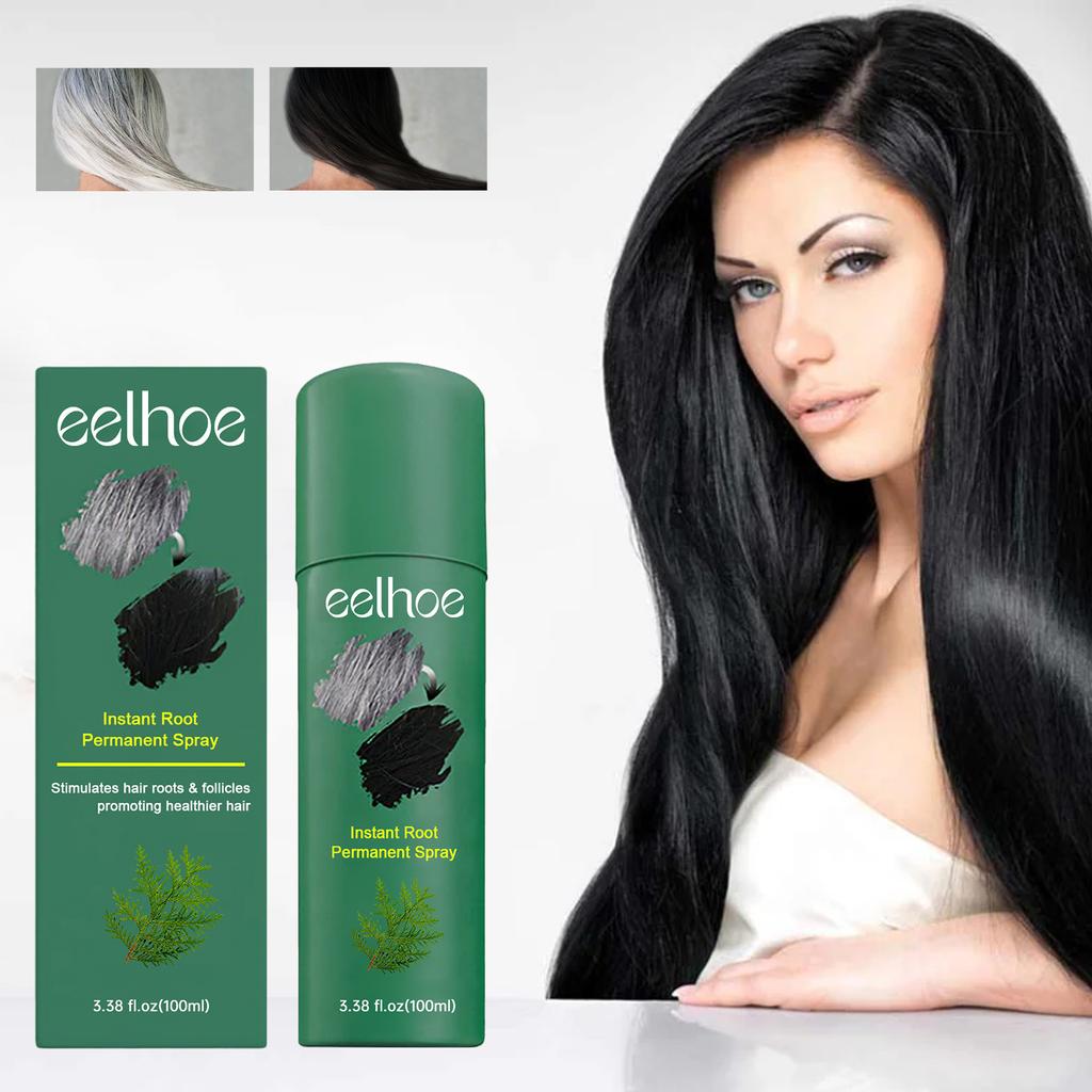 100 мл спрей для утолщения и питания корней с глянцевым и гладким натуральным черным спреем для волос