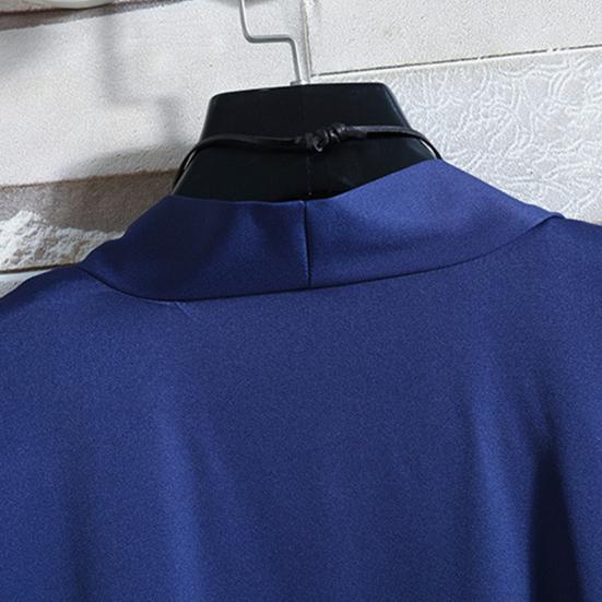 Плащ Пальто Тонкий Свободный крой Плюс Размер Чистый Цвет Китайский Стиль Плащ Рубашка Уличная Одежда