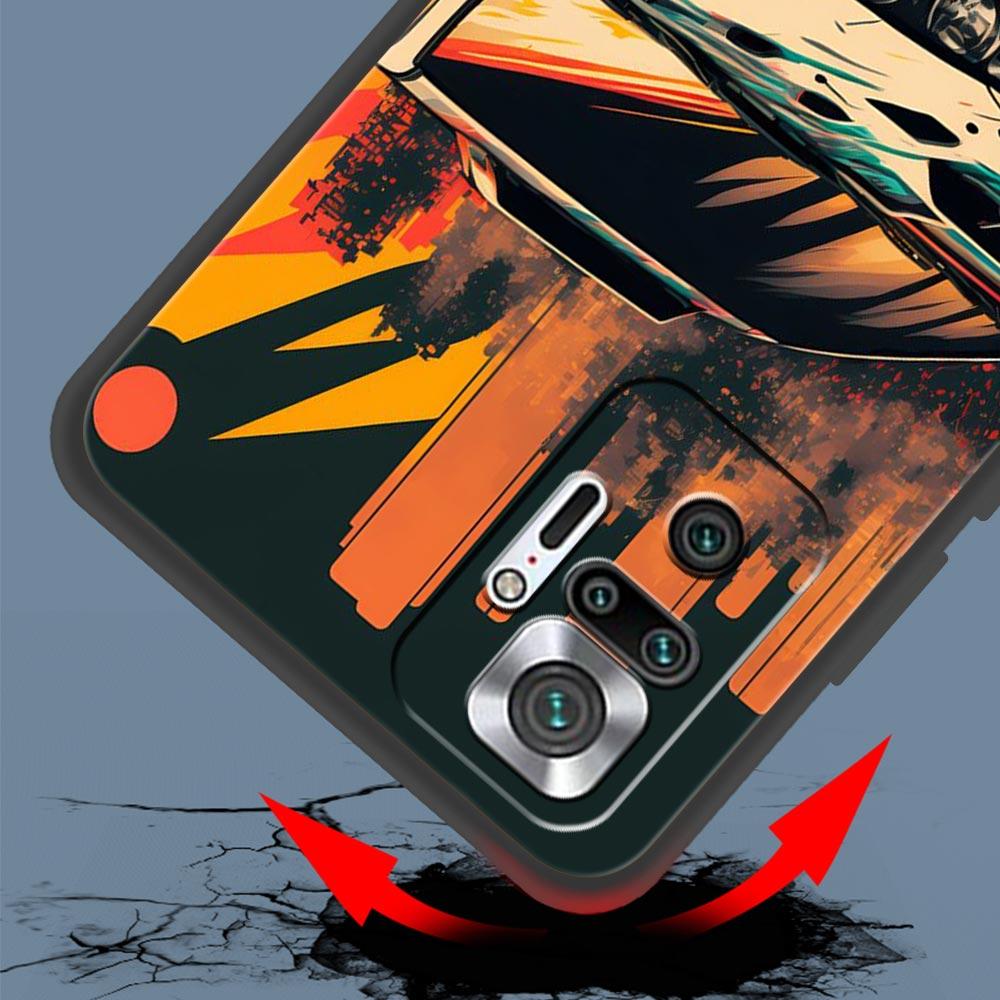 For Redmi 10C Cases Sports Car JDM Tokyo Drift Phone Case For Xiaomi Redmi Note 12 11 9S 9 8 10 Pro Plus 7 9T 8T 9C 9A 8A Cover