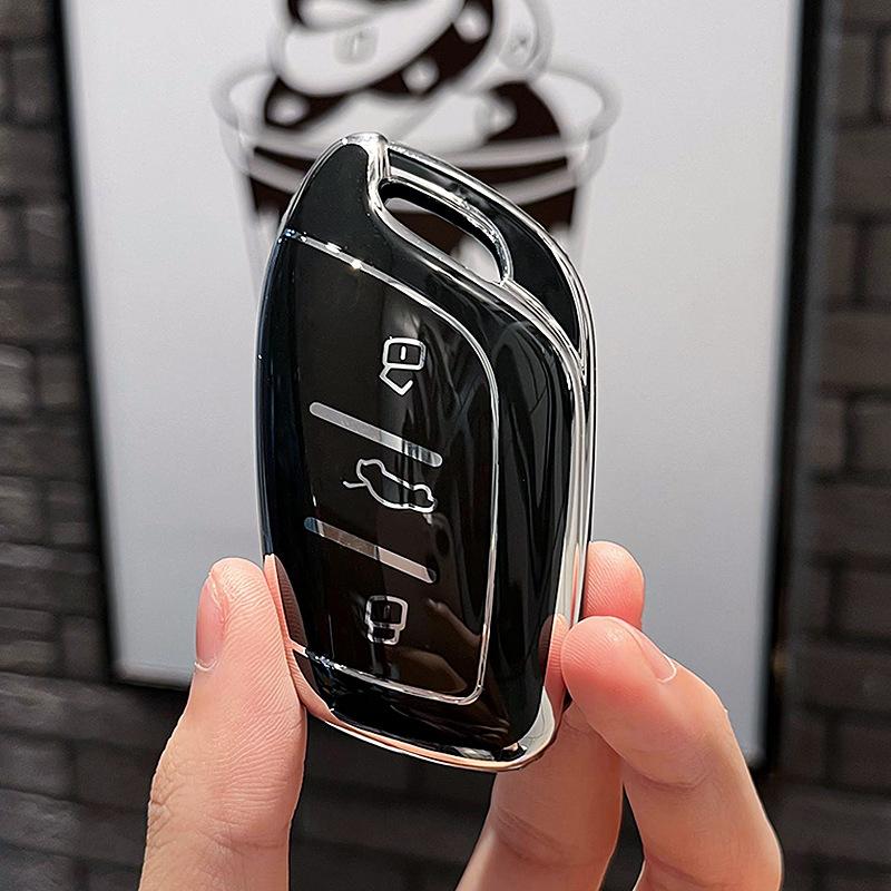 Soft TPU Shell Fob Holder Car Key Case Cover For Roewe RX5 I6 I5 RX3 RX8 ERX5 MG ZS EV MG6 EZS HS EHS 2019 2020