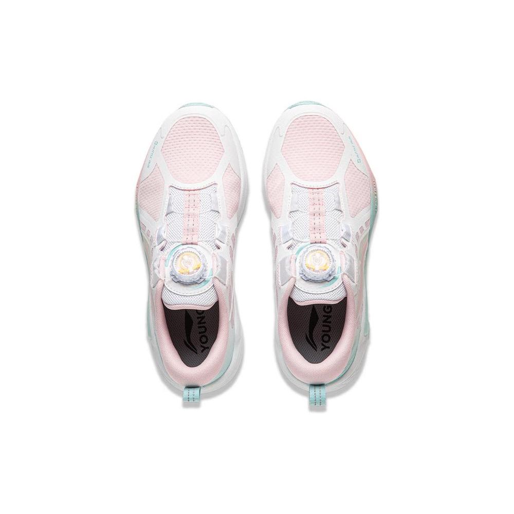 Кроссовки для бега Li Ning Kids, детские кроссовки белого и розового цвета YKFU004-6