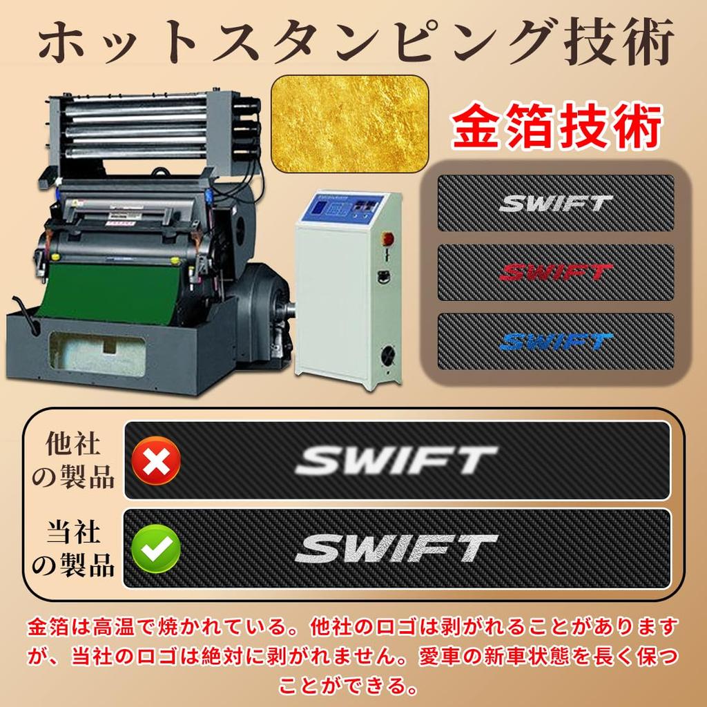 GOODGOODCAR Новейшая защитная накладка на порог Swift, подходящая для всех систем Swift. Детали салона Swift. Технология позолоты. Технология позолоты.