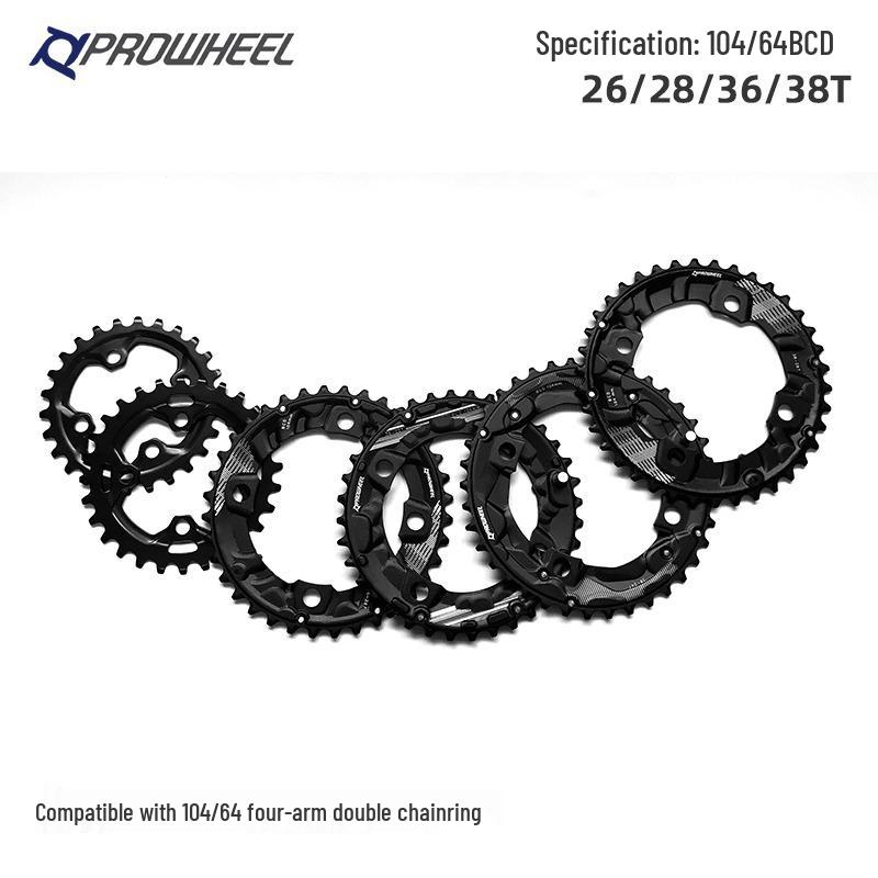 Горный велосипедный шатунный комплект Prowheel на 10/11 скоростей с полым дизайном и звездами 26T/36T/38T для ремонта велосипеда.