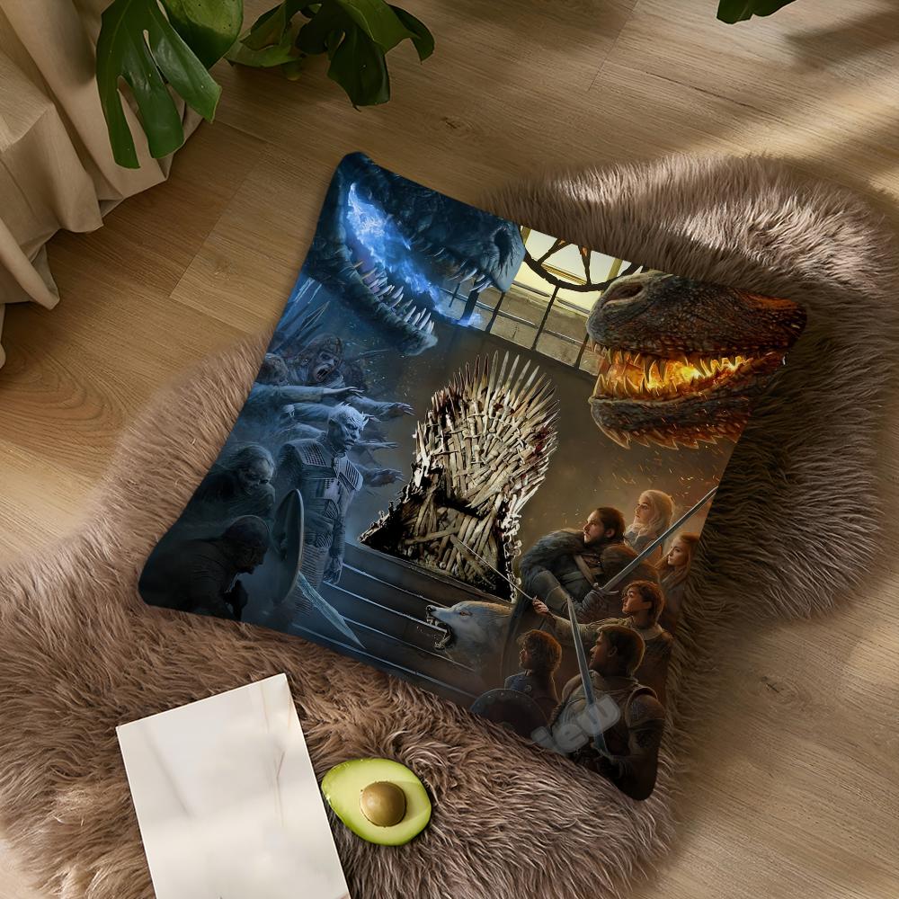 ТВ Логотип G-Gamees Of Cool Наволочка Гостиная Изголовье Кровати Офис T-Thrones Подушка Подушка для Спальни Диван Время для Сна Наволочка