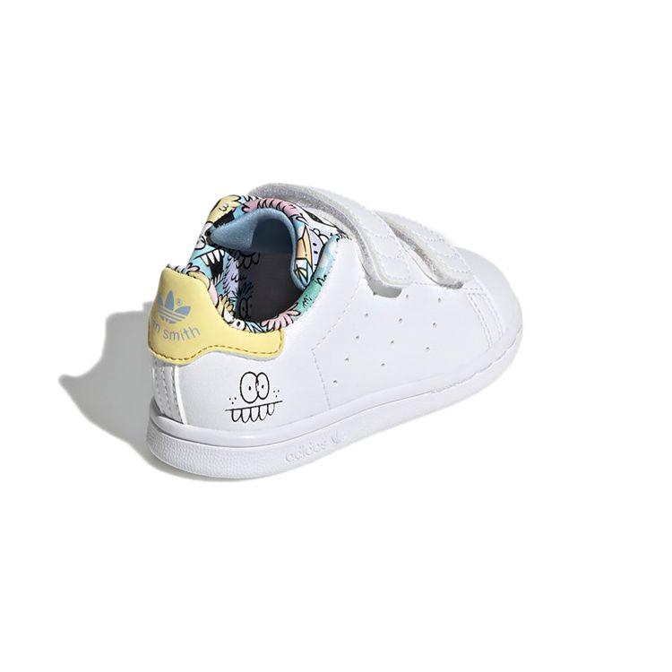 Kevin Lyons x adidas Stan Smith I Игривый Арт Детские Кроссовки Белый Облачно-Белый Небесно-Голубой H05272