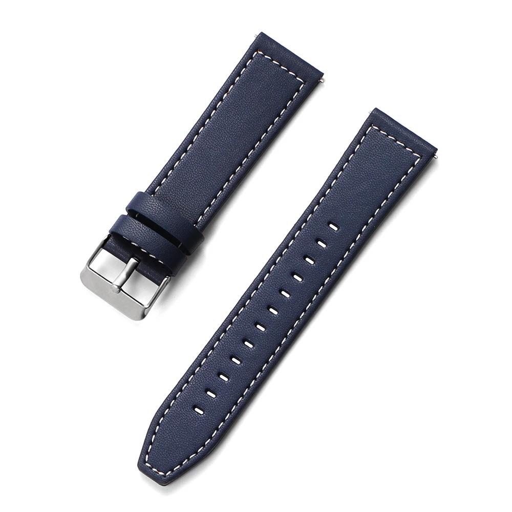 Кожаный ремешок 22 мм 20 мм для HUAWEI WATCH GT 5 4 46 мм WATCH 4 Pro GT 3 GT2 Pro 42 мм Bud Band Ремешок для часов Мягкий сменный ремешок на запястье