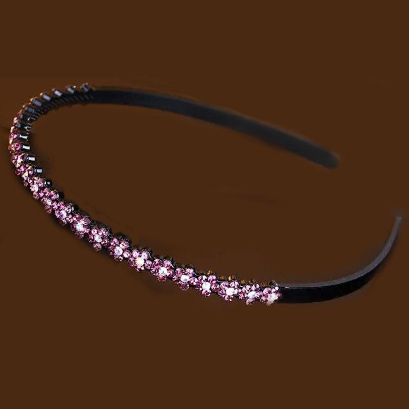 Нескользящая повязка на голову со стразами и зубцами - элегантный аксессуар для волос для взрослых