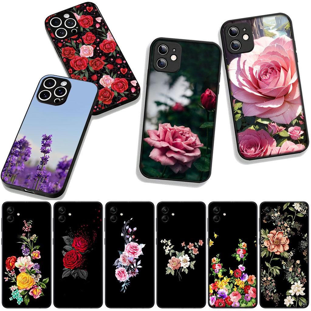 Cover for Huawei P30 P20 P10 Mate 10 20 Pro Lite Y9A Y8S P Smart Y7 Y9 Prime Y6 Phone Case Peony Rose Lavender Flower