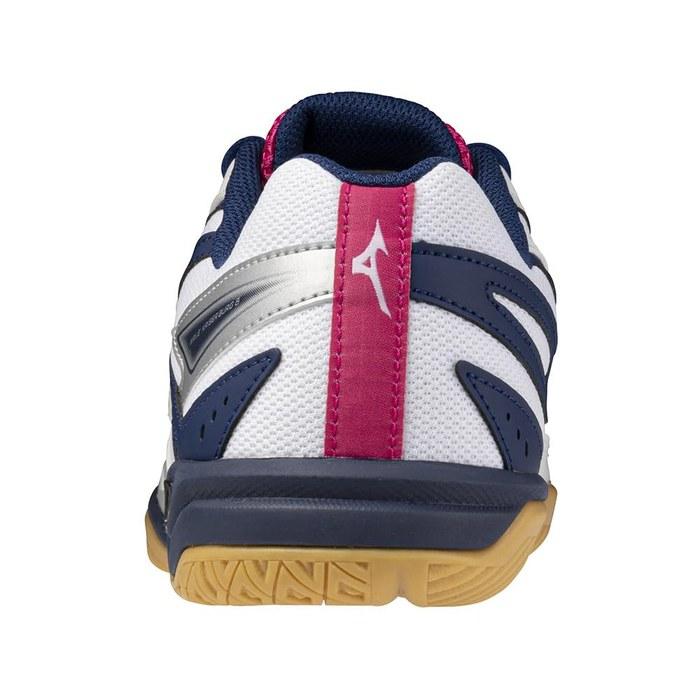 Mizuno Обувь для настольного тенниса Wave Kaiser Bulk 8 Женская 24,0 см 3E Белый/Розовый/Темно-синий