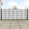 VidaXL Balcony Screens 10 Pcs White 255x19 Cm Braided Resin, Garden Screen, Outdoor Screen, Privacy Screen 156313