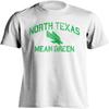 Ретро-футболка с коротким рукавом North Texas Mean Green, состаренная (Белый, 2XL)