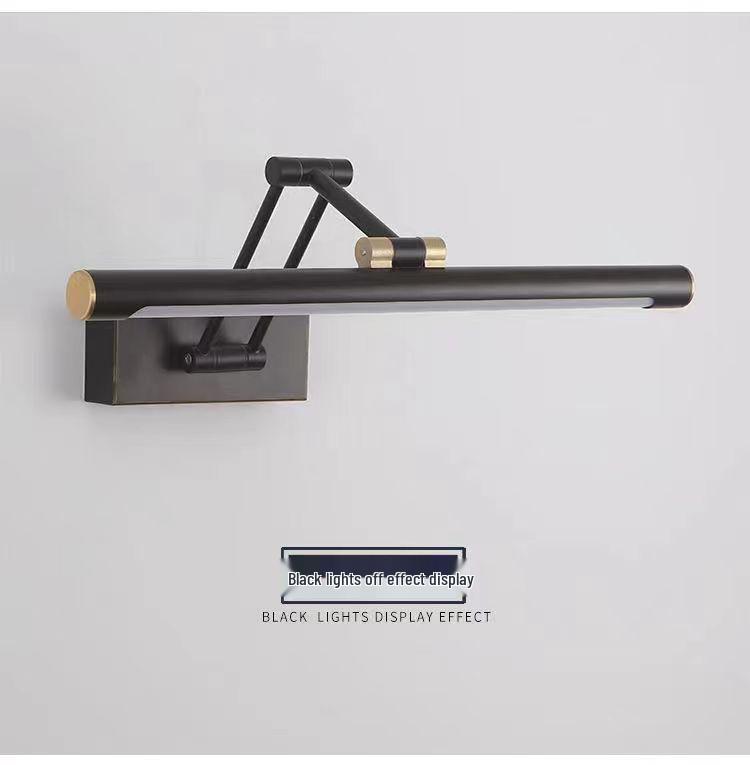 LED Foldable Vanity Light: Minimalist, Punch-Free, Waterproof, Fog-Proof Chinese Mirror Cabinet Wall Light for Bathroom Makeup.