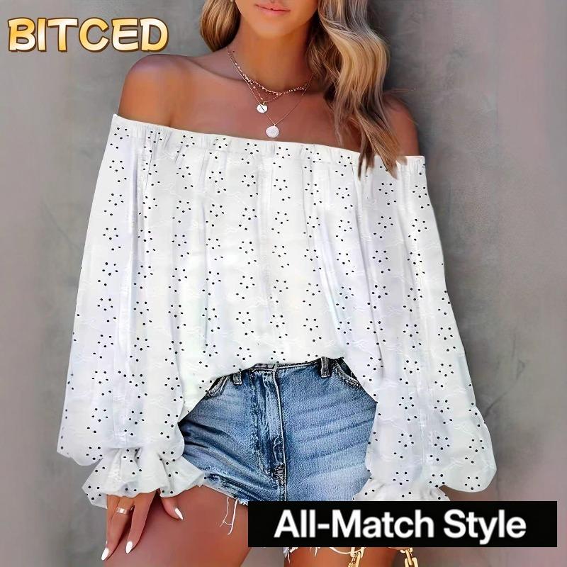 BITCED Женские модные повседневные блузки и рубашки с длинным рукавом
