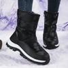 Fashion Winter Cotton Warm Short Boots Thick Soled Non-slip Snow Boots Outdoor Hiking Shoes Casual Large Size Women's Boots