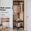 Bedrooms Corner Clothes Rack Floor Standing Clothes Rack Save Space Clothes Coat Racks Simple Nightstand Large Capacity Shelf