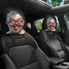 2PCS 2 Pcs Set Car Seat Headrest Protector 2D Printed Auto Head Rest Cover  Car Interior Decoration