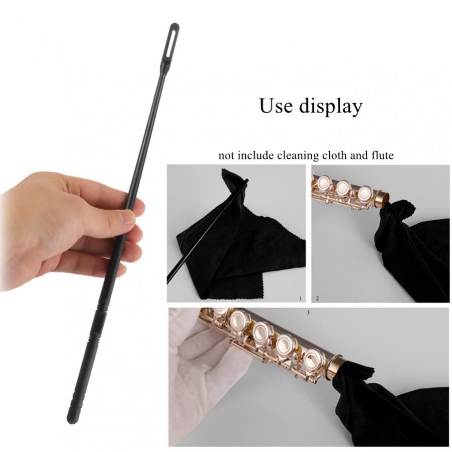Black Plastic Flute Cleaning Rod, Woodwind Instruments Piccolo Cleaning Stick