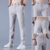 Ice Silk Men's Quick-Dry Summer Trousers: Loose, Straight, Trendy, Thin & Casual