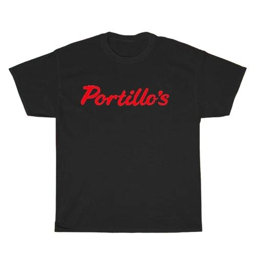 New Portillo's Hot Dog Food Logo Unisex T-Shirt Funny Size S to 5XL