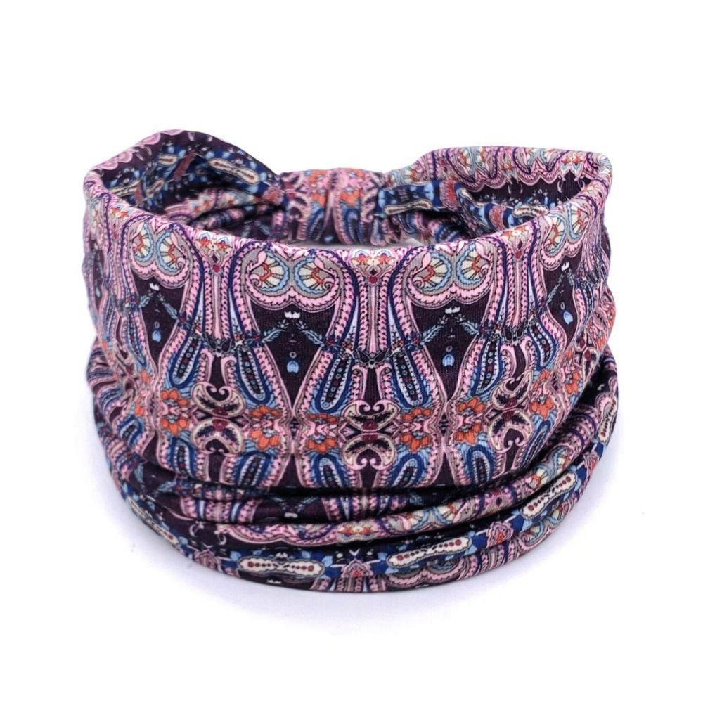Elastic Turban Boho Printed Headscarf New Hair Scarf  Girls