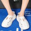 Solid Color Couple Slippers Summer Casual Breathable Sandals Fashionable Beach Shoes