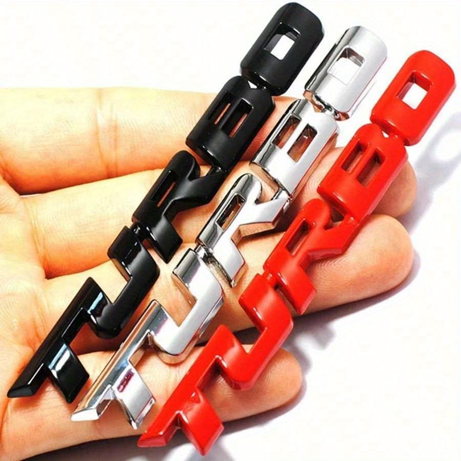 Металлическая наклейка-значок для автомобиля, самоклеящаяся наклейка для автомобиля, задний значок, доступный в серебристом/черном/красном цвете