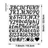 1-дюймовая наклейка с рукописной буквой Прочная многоцветная Подарок DIY Дневник Ручной отчет Английская буквенно-цифровая наклейка