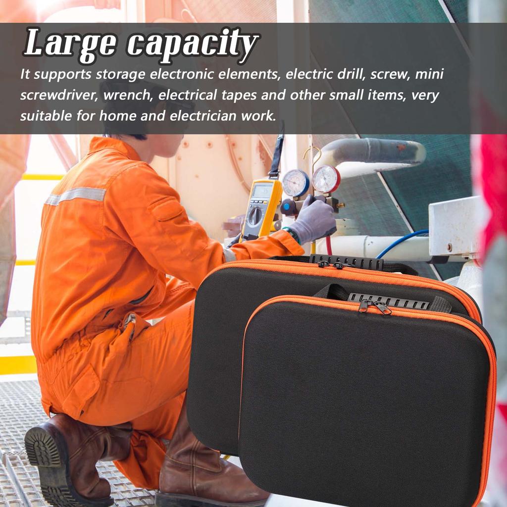 Portable Oxford Cloth EVA Tool Box Waterproof Shockproof Large Capacity Tools Bag for Electric