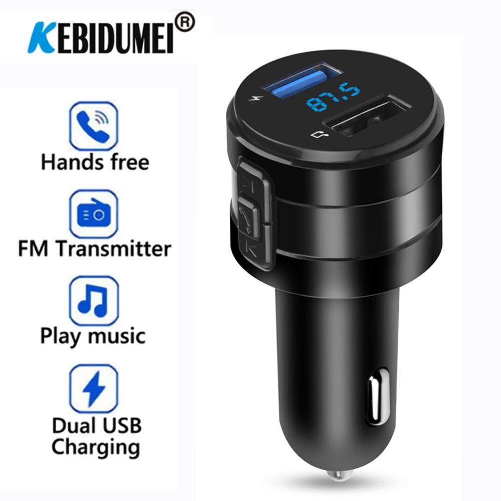 Bluetooth FM-передатчик MP3-плеер Handsfree автомобильный комплект 3.1A Dual USB зарядное устройство адаптер питания для автомобильного видеорегистратора радио автомобильные аксессуары