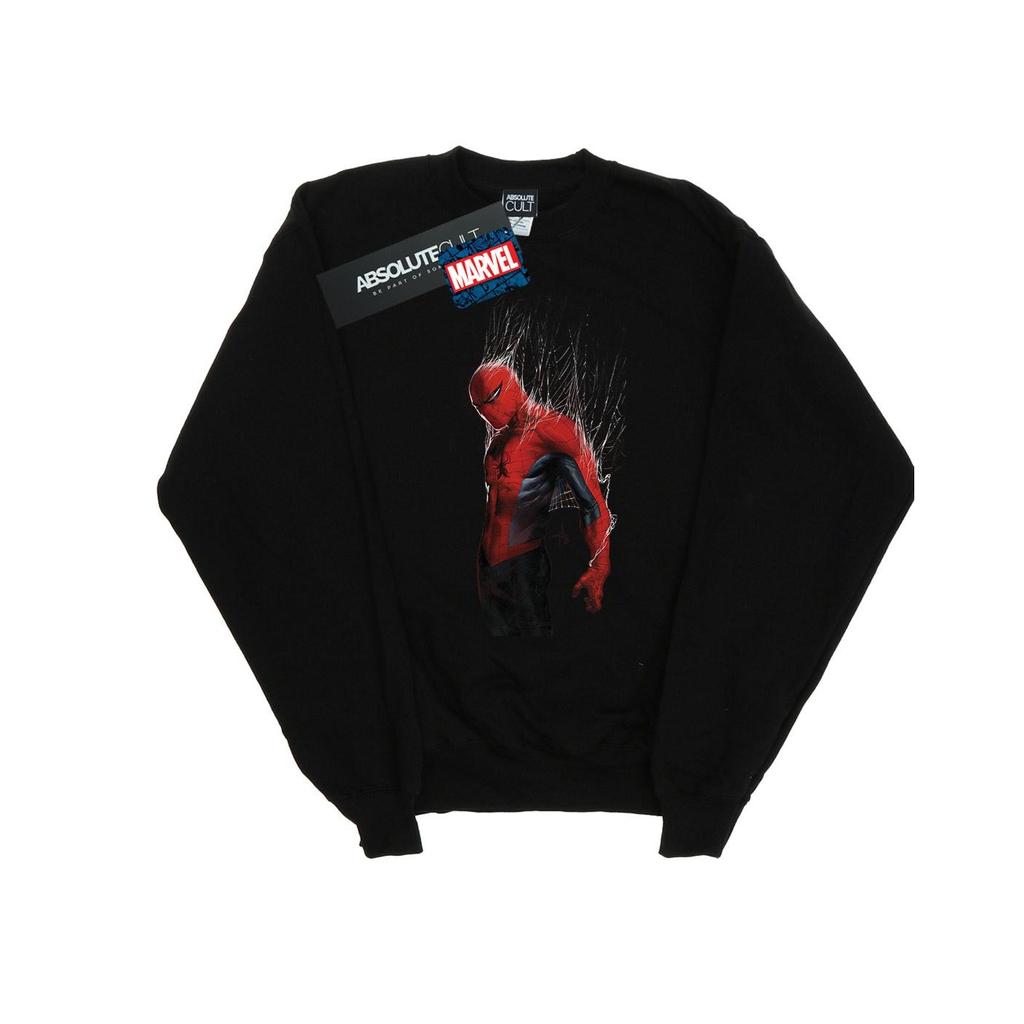Marvel Mens Spider-Man Web Wrap Sweatshirt