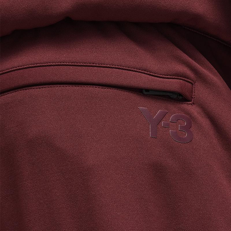 Y-3 Спортивные брюки свободного кроя с манжетами Унисекс Брюки Бордовый 50-IV5612