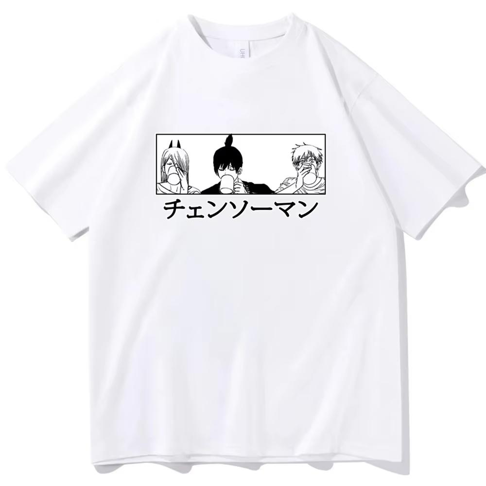 Summer New Anime Chainsaw Unisex Printed Tshirt Unisexs and Womens Tshirt Unisexs Top Sports Tshirt Unisexs Tshirt Harajuku Y2K Tee