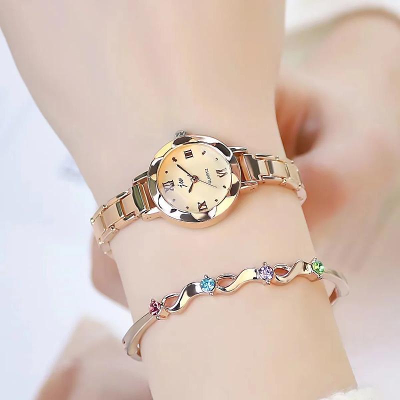 Fashion Small Dial Silver Watch For Women Stainless Steel Luxury Ladies Wristwatch Dress Women's Quartz Bracelet Clock Gift