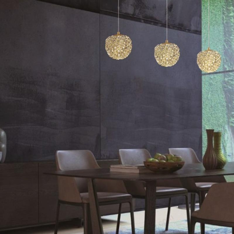 Теплый романтический свет и роскошный прикроватный светильник, современный стиль, высококачественная хрустальная люстра, длинная лампа для коридора спальни