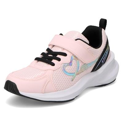 Shunso Sneakers for Girls, Kids' Shoes, Platform, Lightweight, Size 17-45cm, 25E, LEJ 8700, Pink,