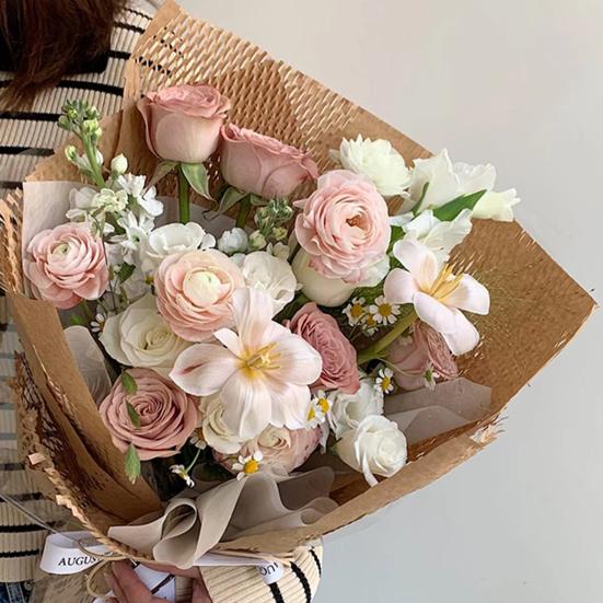 Цветочная упаковочная бумага Эластичная DIY Crafts Подарочная коробка Защитная упаковочная бумага Цветочная