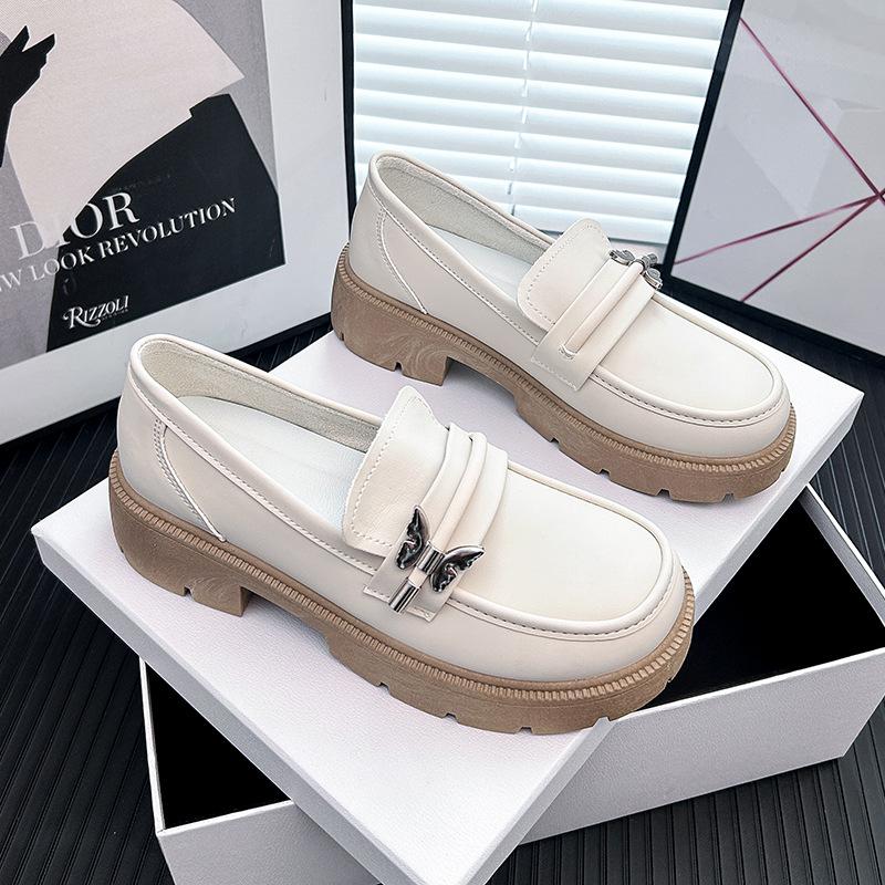 Женские повседневные пенни-лоферы на массивной платформе, легкие дышащие туфли на плоской подошве без шнуровки, прогулочная обувь на плоской подошве, деловая деловая обувь с выступами на подошве для женщин