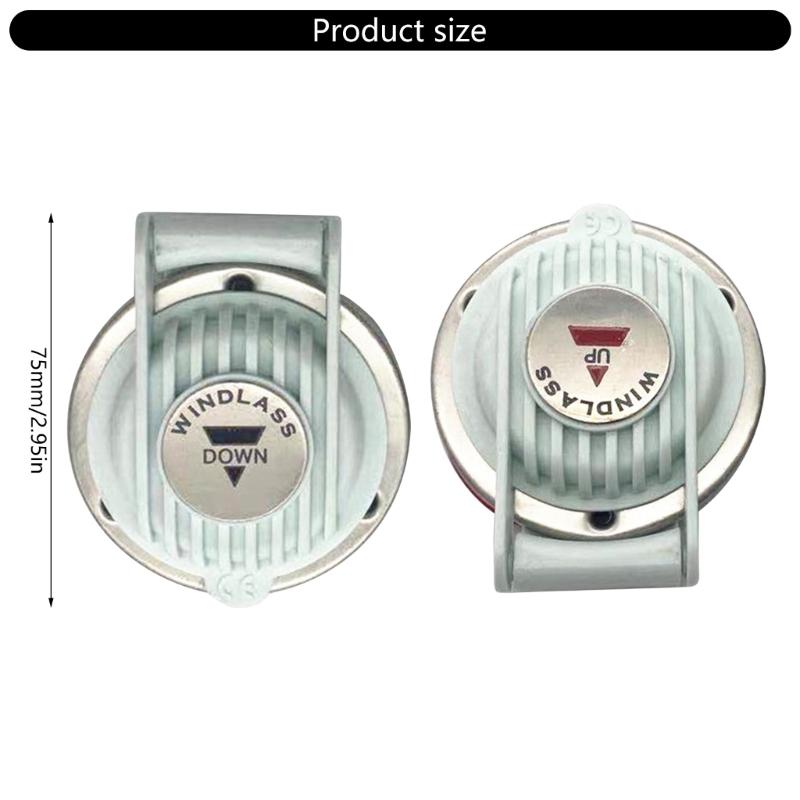 Pair 12V 24V Windlass Foot Switch Winch Foot Switch Up and Down Winch Switch Replacement Boat Foot Switch