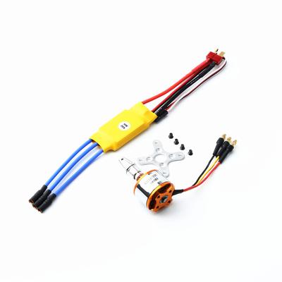 A2212 2212 1000KV/2200KV/1400KV Бесщеточный двигатель 30A/40A ESC с Т-образным разъемом и разъемами типа «банан» 3,5 мм