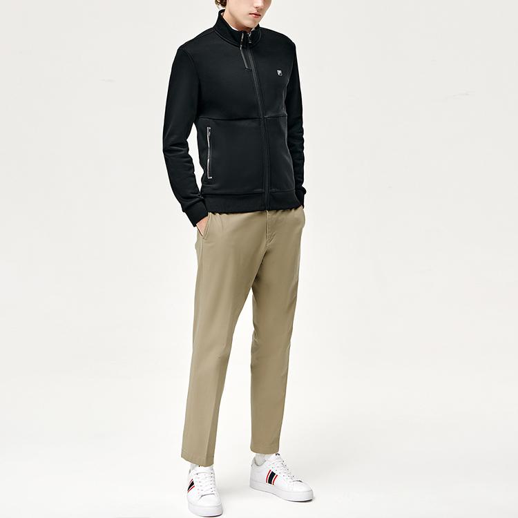 Fila Куртки Мужские Глубокий черный Стойка Умеренная Другое F11M147508F-BK