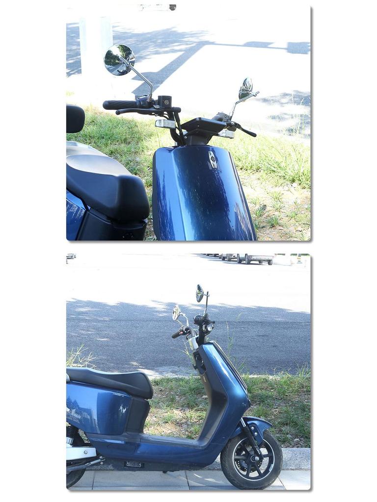Compact Round Rearview Mirror for Electric Motorcycles and Scooters - Fits Niu, No. 9, Yadea, Emma Models