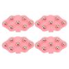 4pcs Palm Shaped Massage Glove Manual Glove Massager with 7 Roller Balls for Body Massage