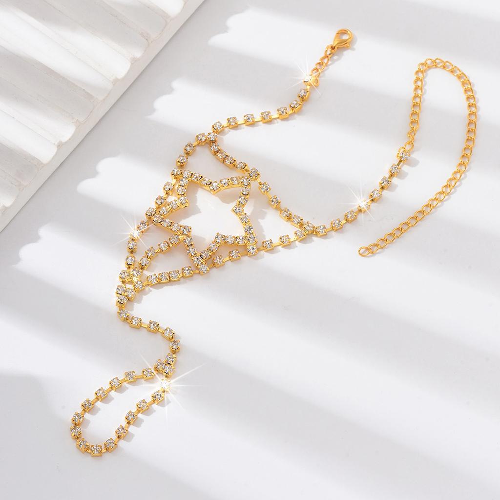 1 шт. Женская модная трендовая цепочка на ногу со звездой, циркониевые аксессуары, подходит для свиданий, вечеринок, фестивалей, подарков