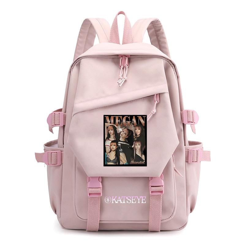 KATSEYE Backpack for Teens College Students Lightweight Water-Resistant Laptop Bag Large Capacity Travel Daypack