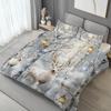 MOKALALA 2/3pcs Snowy Forest Pattern Duvet Cover Set Winter Themed Bed Cover Set Elegant Bedding Set 1 Duvet Cover